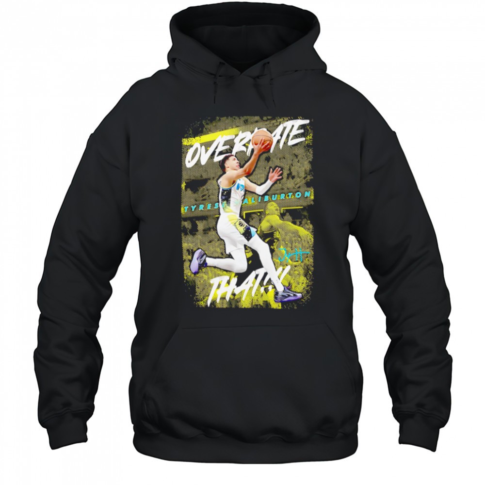 Tyrese Haliburton Overrated that Indiana basketball shirt
