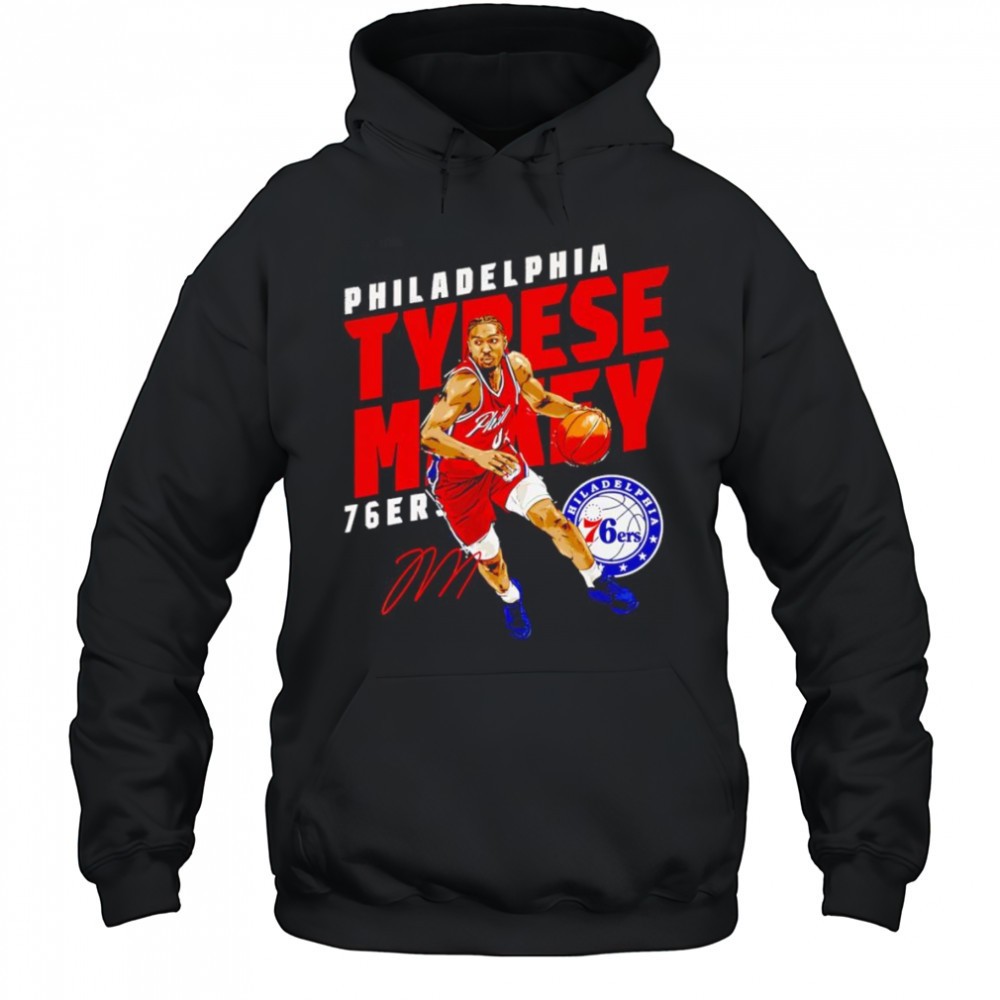 Tyrese Maxey Philadelphia 76ers Slant shirt