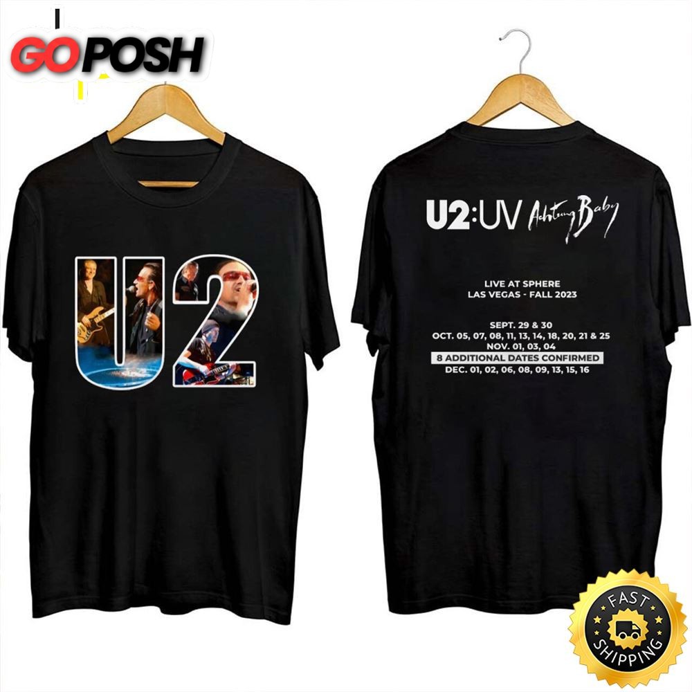 U2 Achtung Baby Live At Sphere Tour 2023 Shirt U2 Band Fan