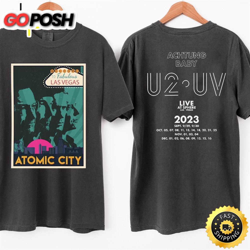 U2 Band Tour 2023 Shirt, U2 Las Vegas Sphere Tshirt
