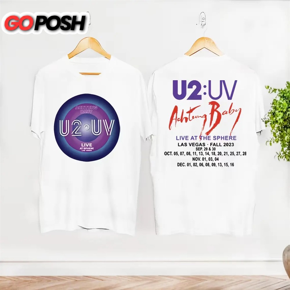 U2 Uv Achtung Baby Live At Sphere Tour 2023 T-Shirt