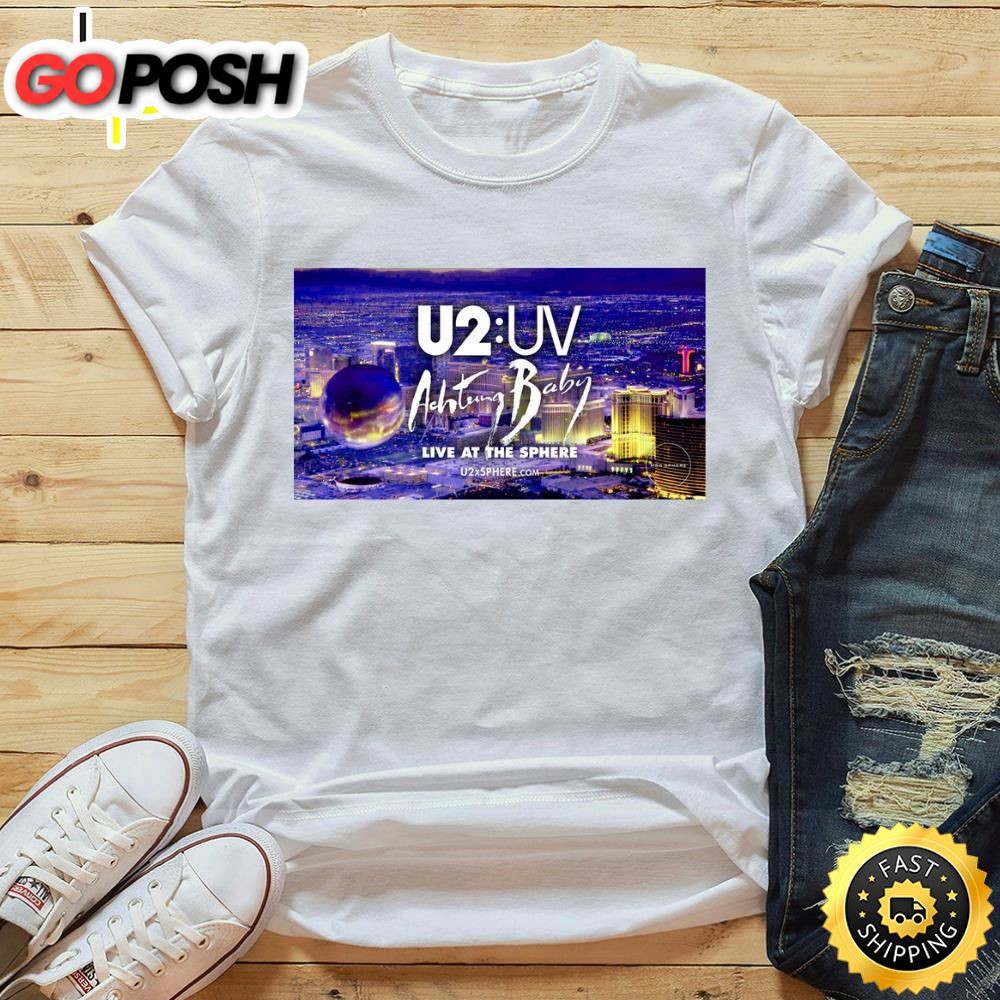 U2 Uv Achtung Baby Live At The Sphere Tour 2025 Shirt