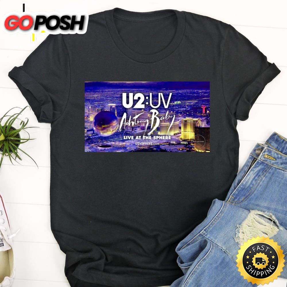 U2 Uv Achtung Baby Live At The Sphere Tour 2025 Unisex Shirt
