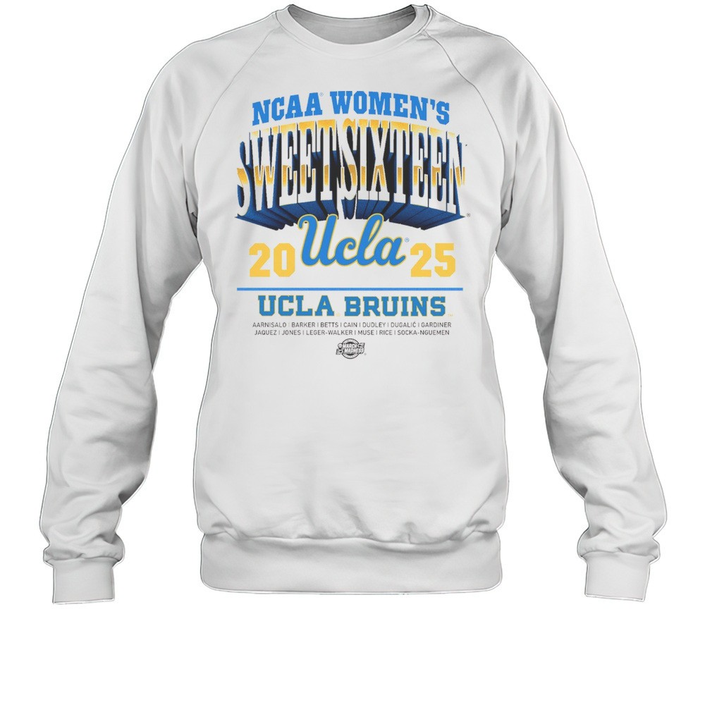 UCLA Bruins 2025 NCAA Mens Basketball Sweet Sixteen March Madness Aarnisalo Barker Betts T-shirt