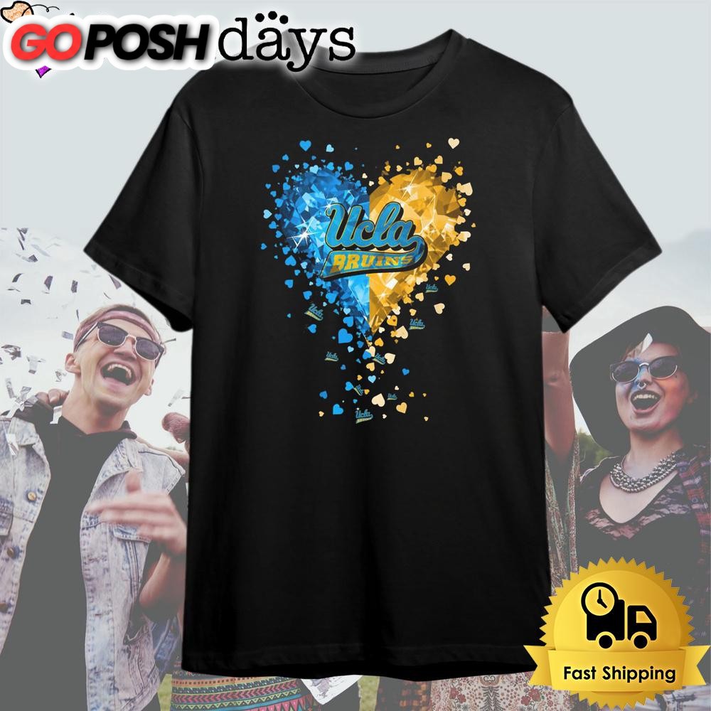 UCLA Bruins Crystal Heart T Shirt