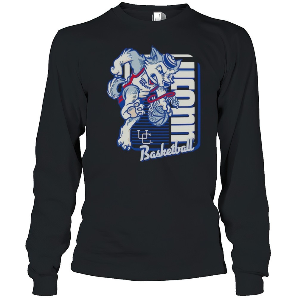 uconn-huskies-basketball-mascot-dunk-shirt-1yfk5u89 UConn Huskies Basketball Mascot Dunk Shirt