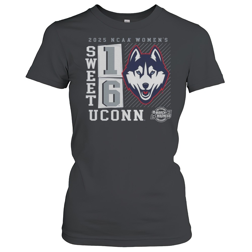 uconn-huskies-ncaa-womens-basketball-tournament-march-madness-sweet-16-elite-8-n-o5rje3ls UConn Huskies NCAA Womens Basketball Tournament March Madness Sweet 16 Elite 8 No Look Pass 2025 Logo T-shirt