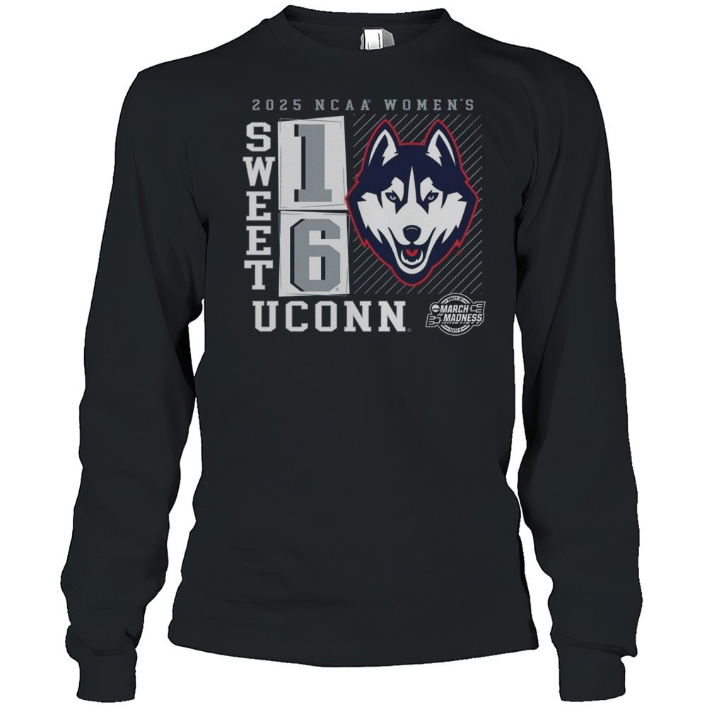 uconn-huskies-ncaa-womens-basketball-tournament-march-madness-sweet-16-elite-8-n-o5rje3ls UConn Huskies NCAA Womens Basketball Tournament March Madness Sweet 16 Elite 8 No Look Pass 2025 Logo T-shirt