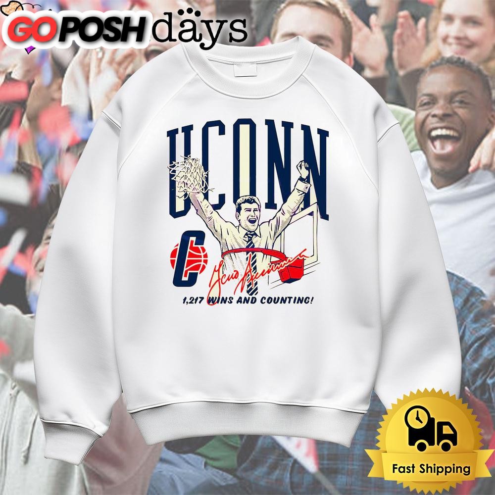 uconn-huskies-womens-basketball-geno-auriemma-1217-wins-and-counting-t-shirt-jh2xuf9i Uconn Huskies Womens Basketball Geno Auriemma 1217 Wins And Counting T Shirt