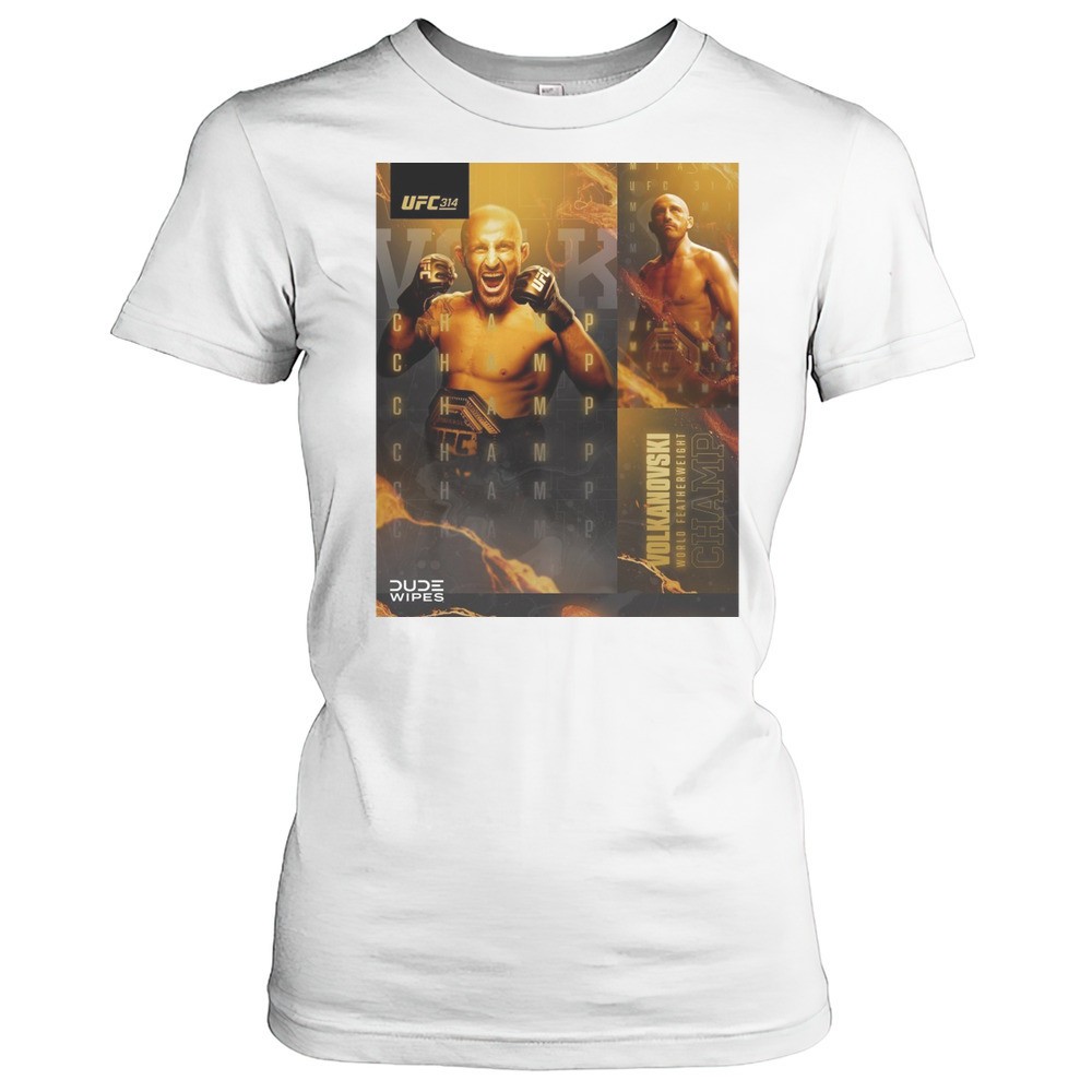 ufc-314-alexander-volkanovski-defeats-diego-lopes-by-unanimous-decision-world-fe-4ueuqqxp UFC 314 Alexander Volkanovski Defeats Diego Lopes By Unanimous Decision World Featherweight Poster T-shirt