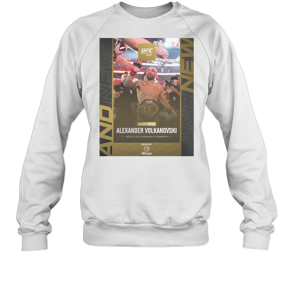 UFC 314 And New Alexander Volkanovski World Featherweight Champion 2025 Poster T-shirt