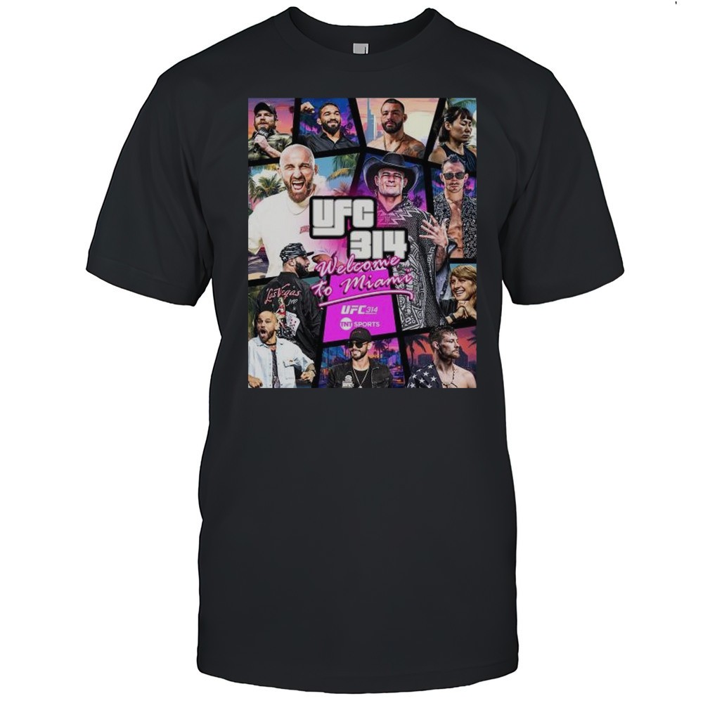 ufc-314-welcome-to-miami-michael-chandler-yair-rodriguez-patricio-freire-april-1-y6vg2kp2 UFC 314 Welcome To Miami Michael Chandler Yair Rodriguez Patricio Freire April 12 2025 T-shirt