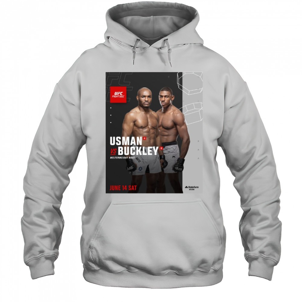 UFC Fight Night Kamaru Usman vs Joaquin Buckley Welterweight Bout June 14 2025 Sat Poster t-shirt
