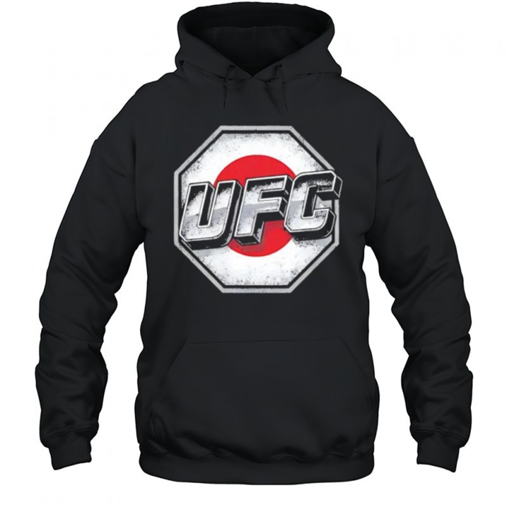 UFC octagon logo Japan flag background shirt