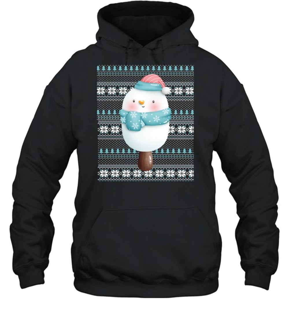 Ugly Christmas Santa Costume Christmas Snowman Ice Cream shirt