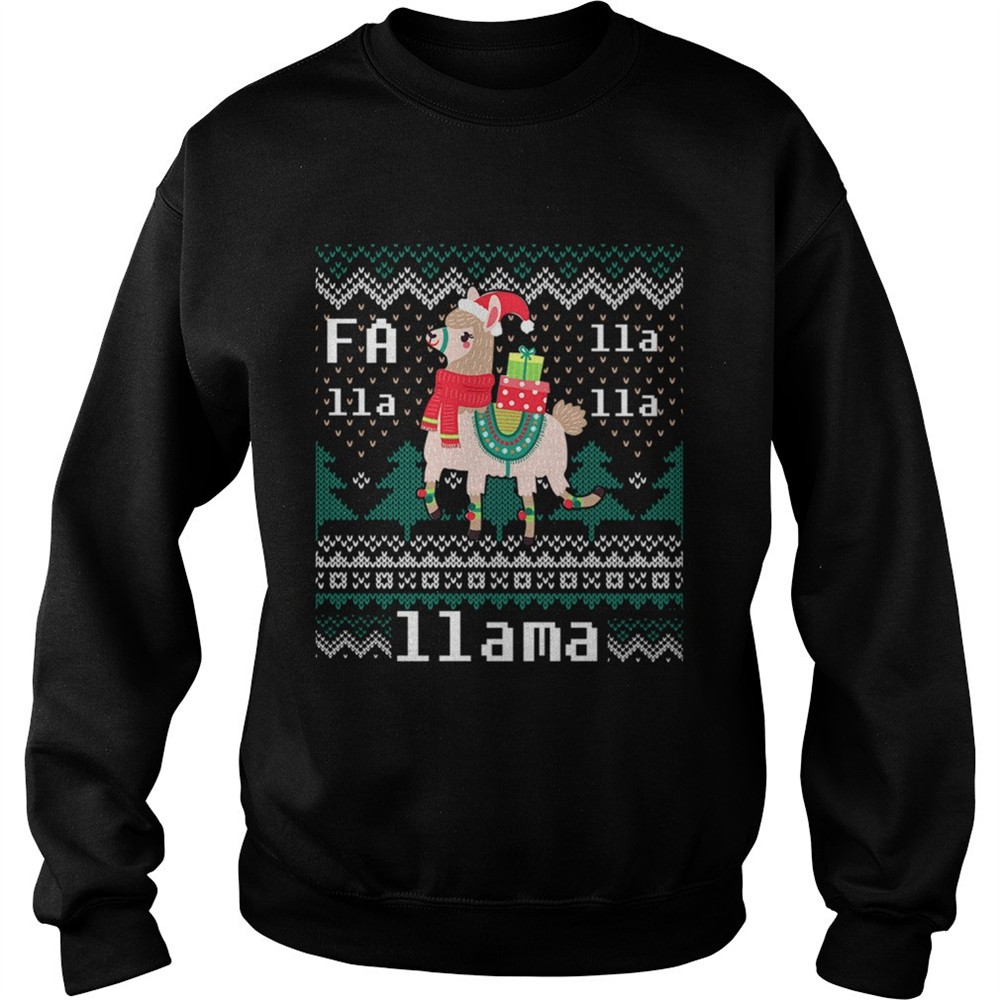 Ugly Christmas Sweater LLama Funny Holiday TShirt