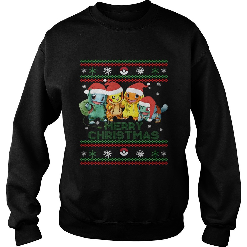 Ugly Santa Pokemons Merry Christmas shirt