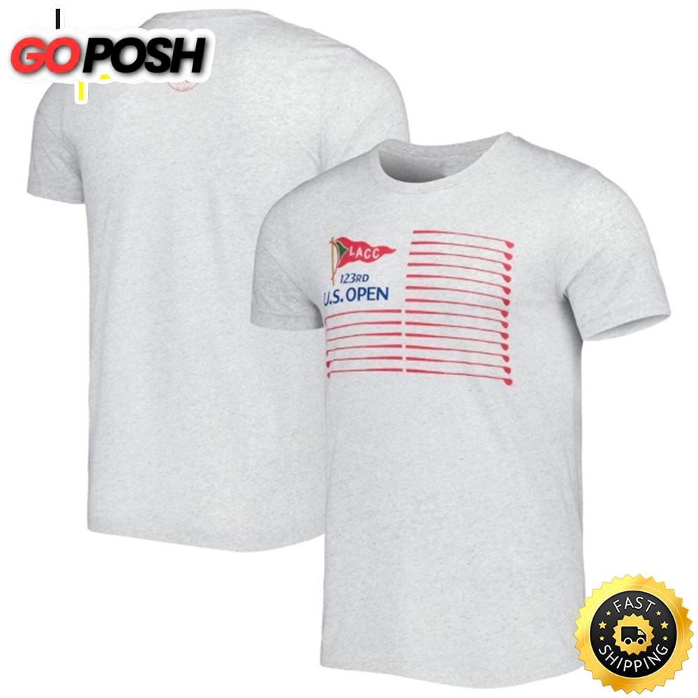 Unisex 2025 U.S. Open Swing Juice Heather Gray Club T-shirt