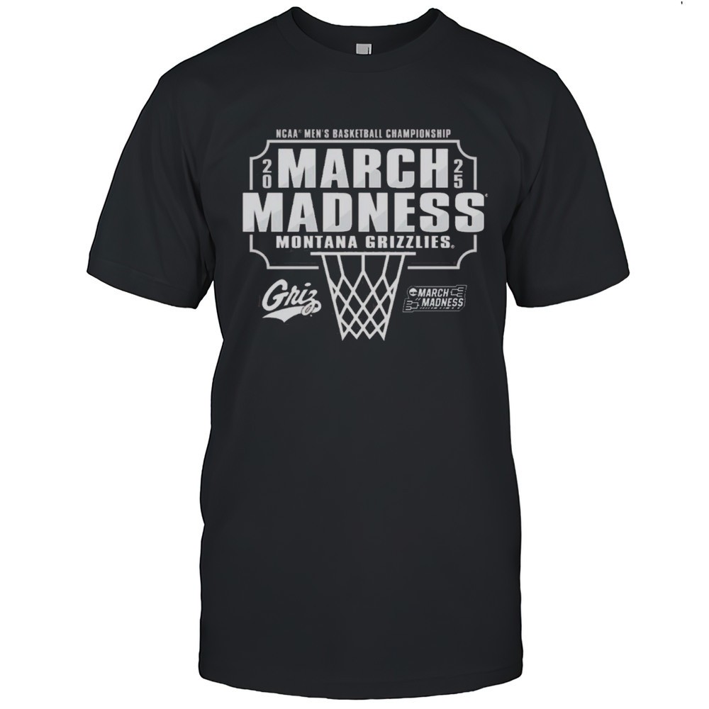 university-of-montana-grizzlies-mens-basketball-championship-2025-ncaa-tournamen-becap098 University Of Montana Grizzlies Mens Basketball Championship 2025 NCAA Tournament Bound March Madness T-shirt