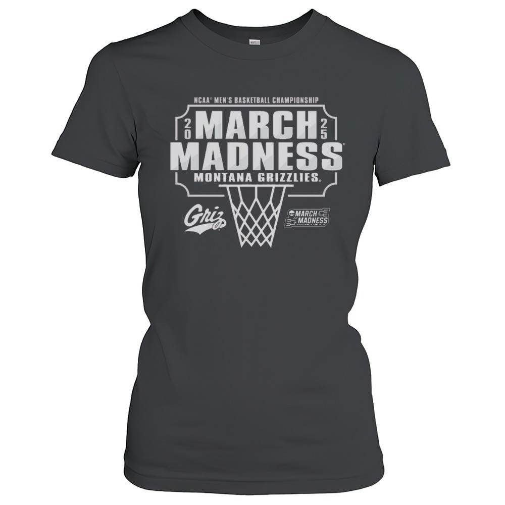 university-of-montana-grizzlies-mens-basketball-championship-2025-ncaa-tournamen-becap098 University Of Montana Grizzlies Mens Basketball Championship 2025 NCAA Tournament Bound March Madness T-shirt