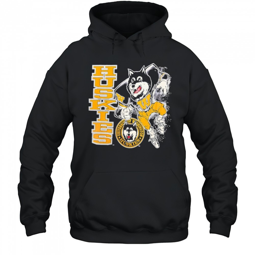 University of Washington Huskies mascot logo graphic shirt