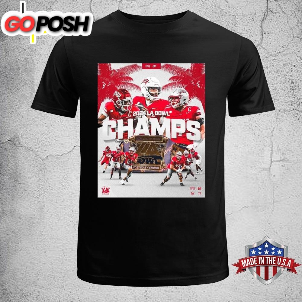 UNLV Rebels Are Champions Of The 2024 LA Bowl NCAA Unisex T-Shirt