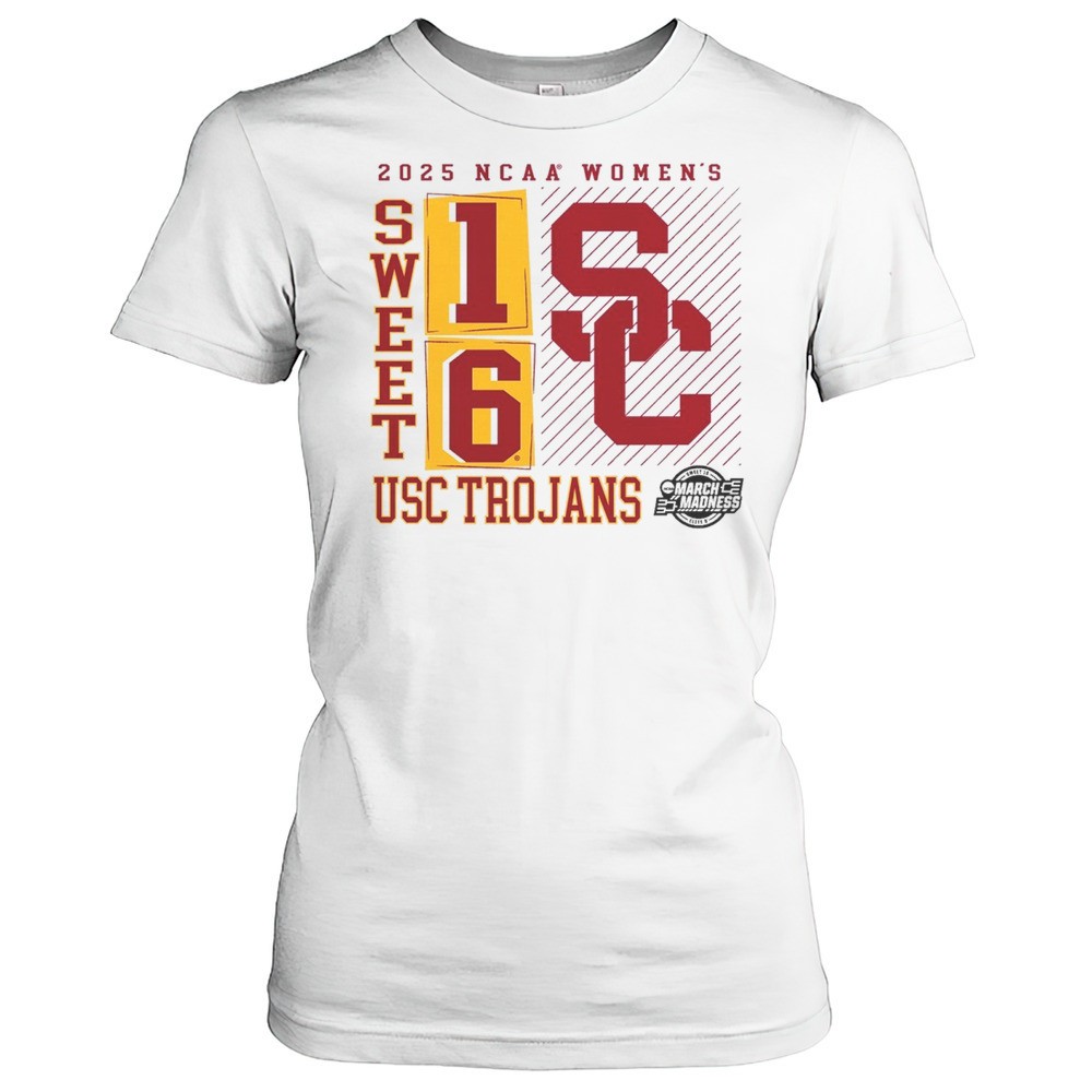 usc-trojans-ncaa-womens-basketball-tournament-march-madness-sweet-16-elite-8-no-yi2b4pkl USC Trojans NCAA Womens Basketball Tournament March Madness Sweet 16 Elite 8 No Look Pass 2025 Logo T-shirt