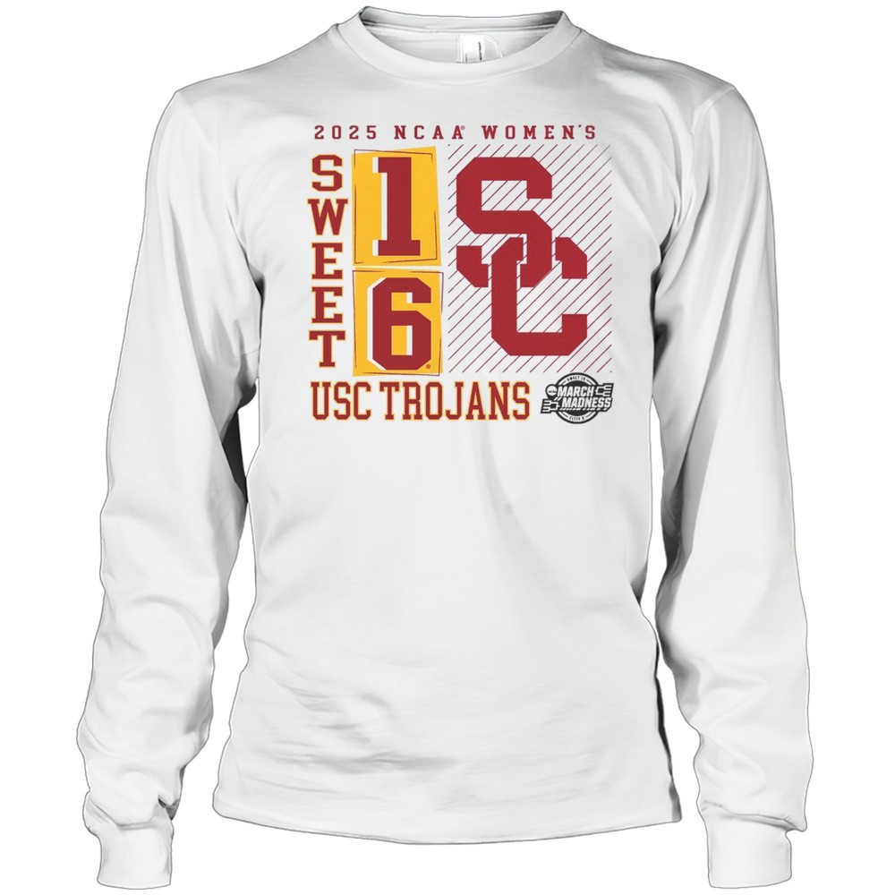 usc-trojans-ncaa-womens-basketball-tournament-march-madness-sweet-16-elite-8-no-yi2b4pkl USC Trojans NCAA Womens Basketball Tournament March Madness Sweet 16 Elite 8 No Look Pass 2025 Logo T-shirt