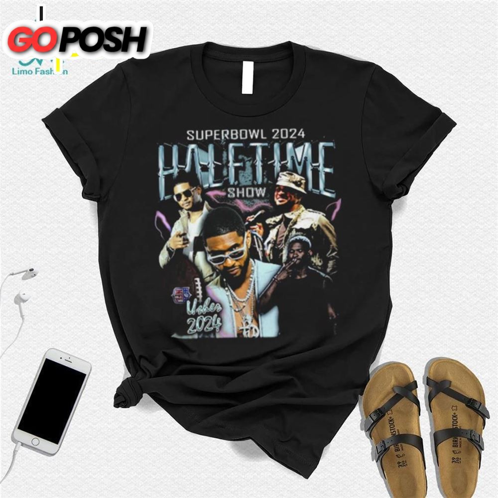 Usher 2000s Artist Super Bowl 2025 Halftime Show Graphic Tee Usher Show Shirt