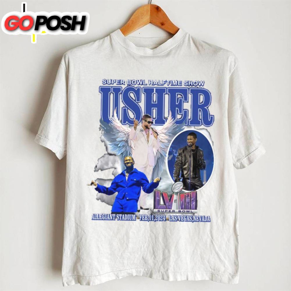 Usher Super Bowl 2025 Halftime Show Graphic Tee Music Concert Shirt