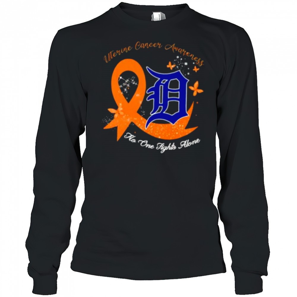uterine-cancer-awareness-no-one-fights-alone-detroit-tigers-shirt-01hiseir Uterine Cancer Awareness no one fights alone Detroit Tigers shirt