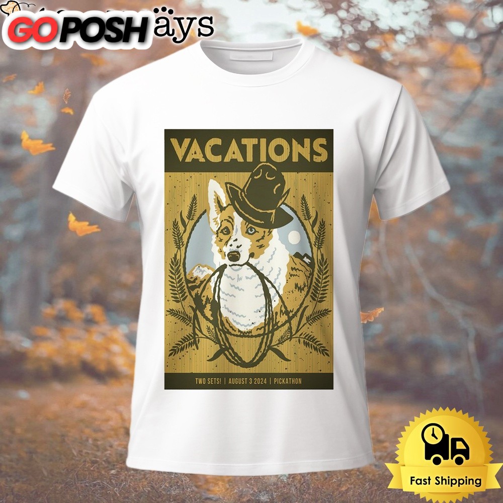 Vacations Band Tour On August 3 2024 Pickathon Experiential Music Festival T Shirt