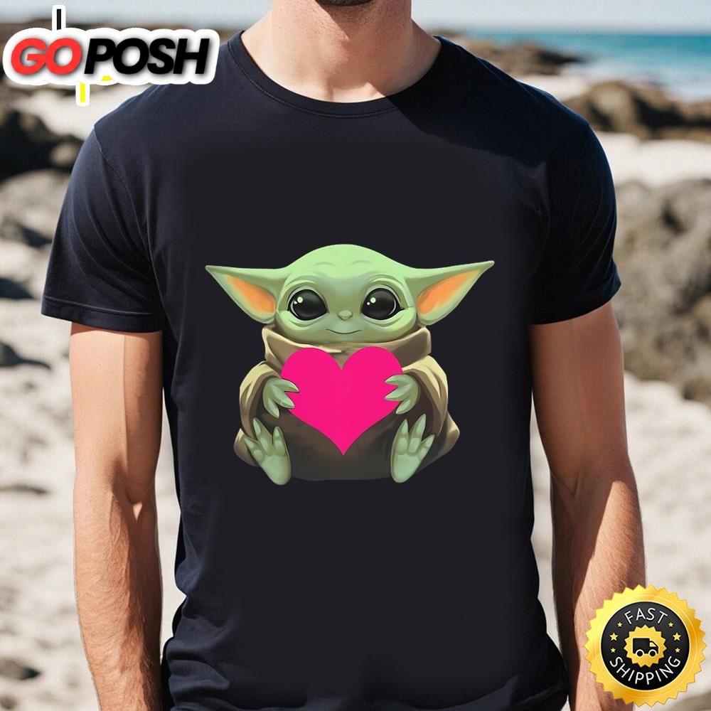 Valentines Day Baby Yoda Heart Funny Shirt