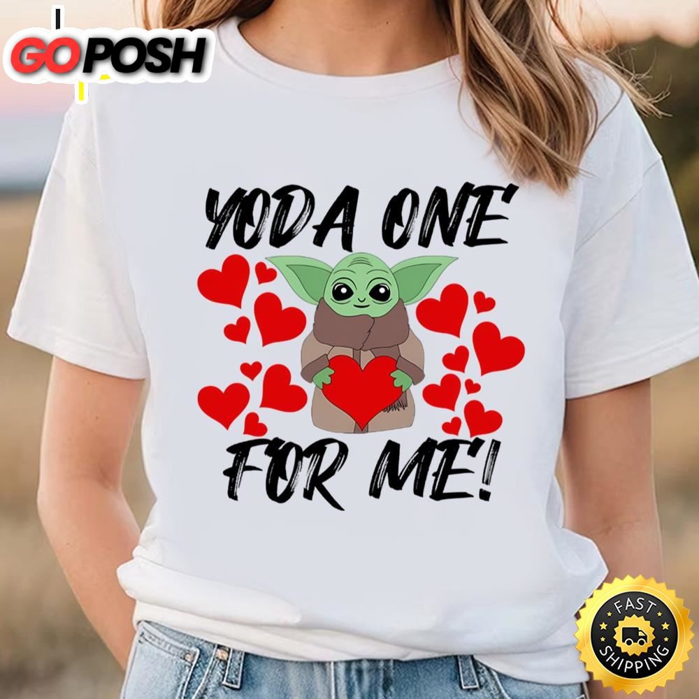 Valentines Day Yoda One For Me Shirt
