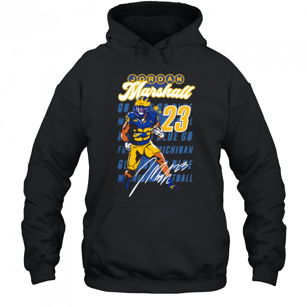 Valiant University of Michigan Football Jordan Marshall Shirt