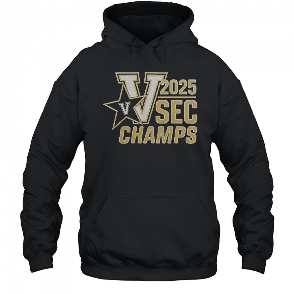 Vanderbilt Baseball 2025 SEC Champions T-Shirt