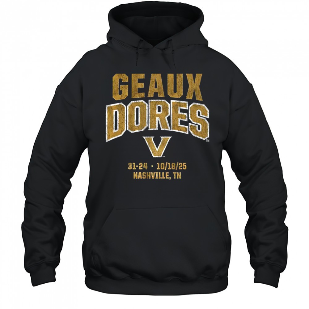 Vanderbilt Commodores football Geaux Dores 2025 Nashville shirt