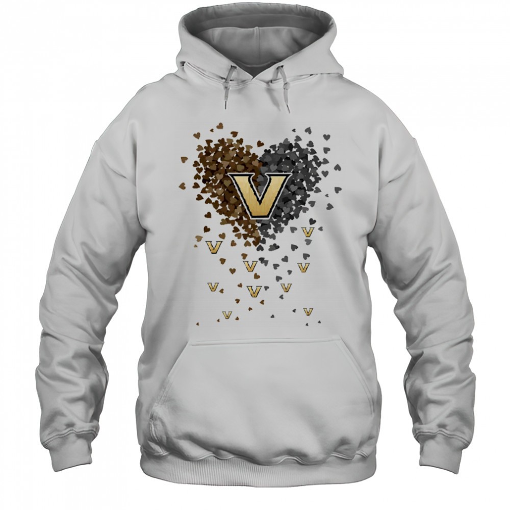 Vanderbilt commodores heart explosion shirt