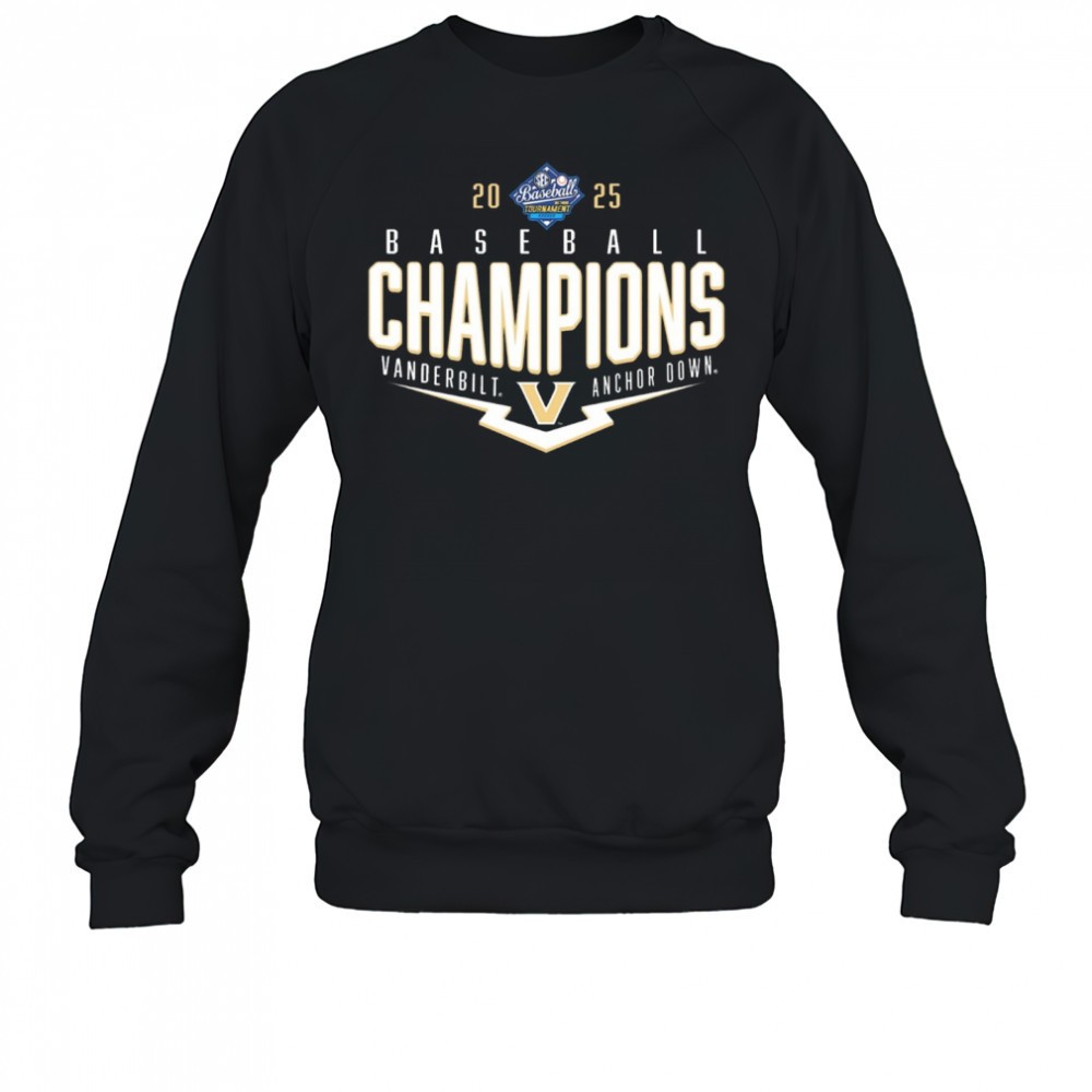 vanderbilt-commodores-ncaa-sec-baseball-conference-tournament-champions-playoff-5lizsc7f Vanderbilt Commodores NCAA SEC Baseball Conference Tournament Champions Playoff Pitch Anchor Down 2025 t-shirt