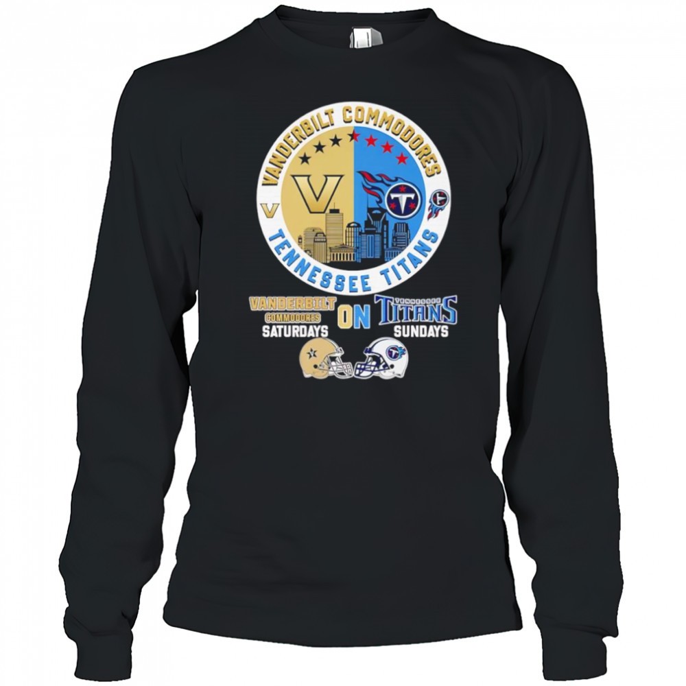 vanderbilt-commodores-on-saturdays-tennessee-titans-on-sundays-skyline-shirt-55j8qqia Vanderbilt Commodores on Saturdays Tennessee Titans on Sundays skyline shirt