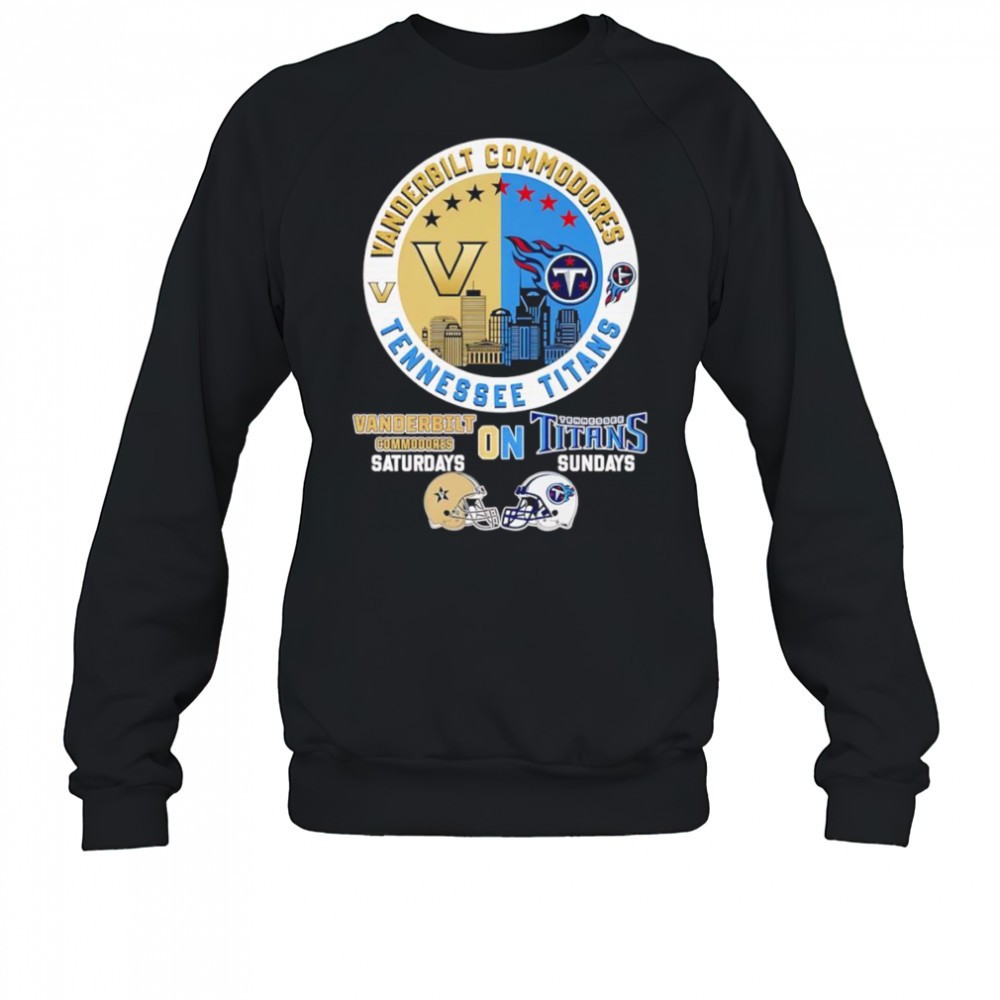vanderbilt-commodores-on-saturdays-tennessee-titans-on-sundays-skyline-shirt-55j8qqia Vanderbilt Commodores on Saturdays Tennessee Titans on Sundays skyline shirt