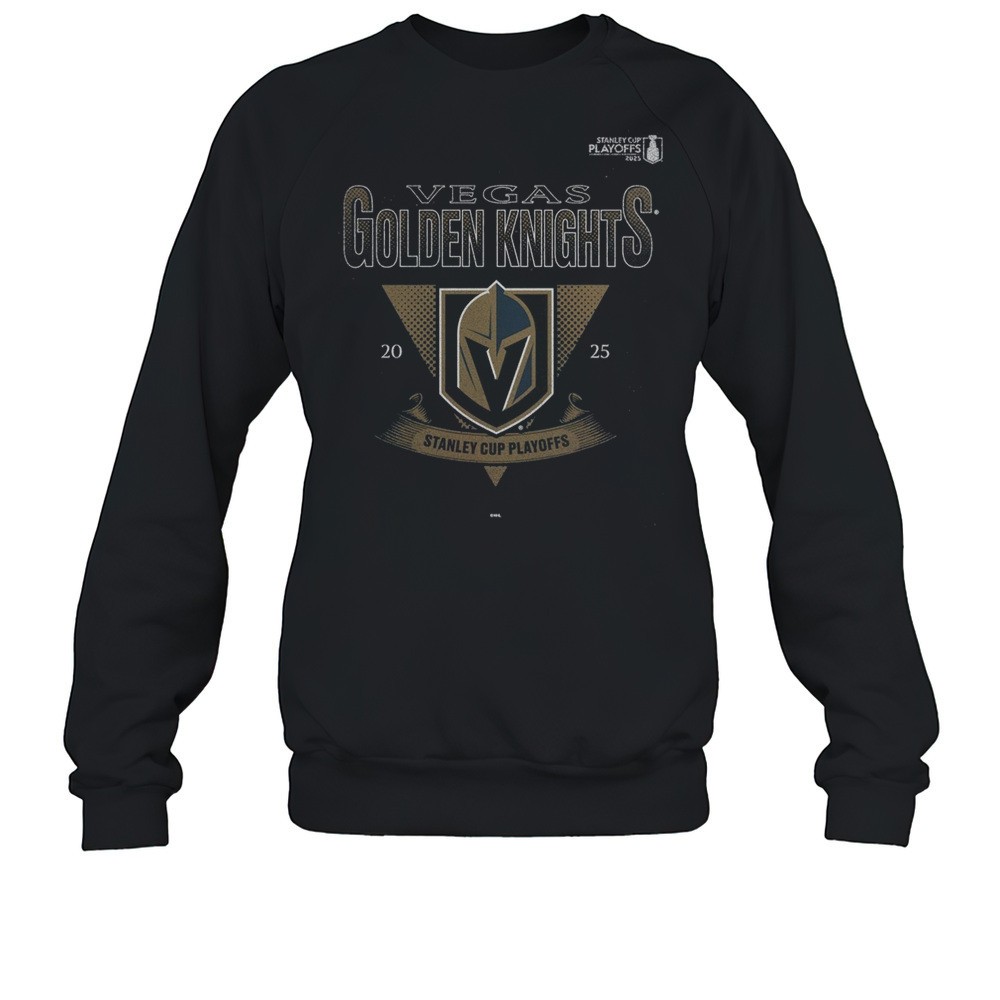 Vegas Golden Knights 2025 Stanley Cup Playoffs Crossbar Tri-Blend Shirt