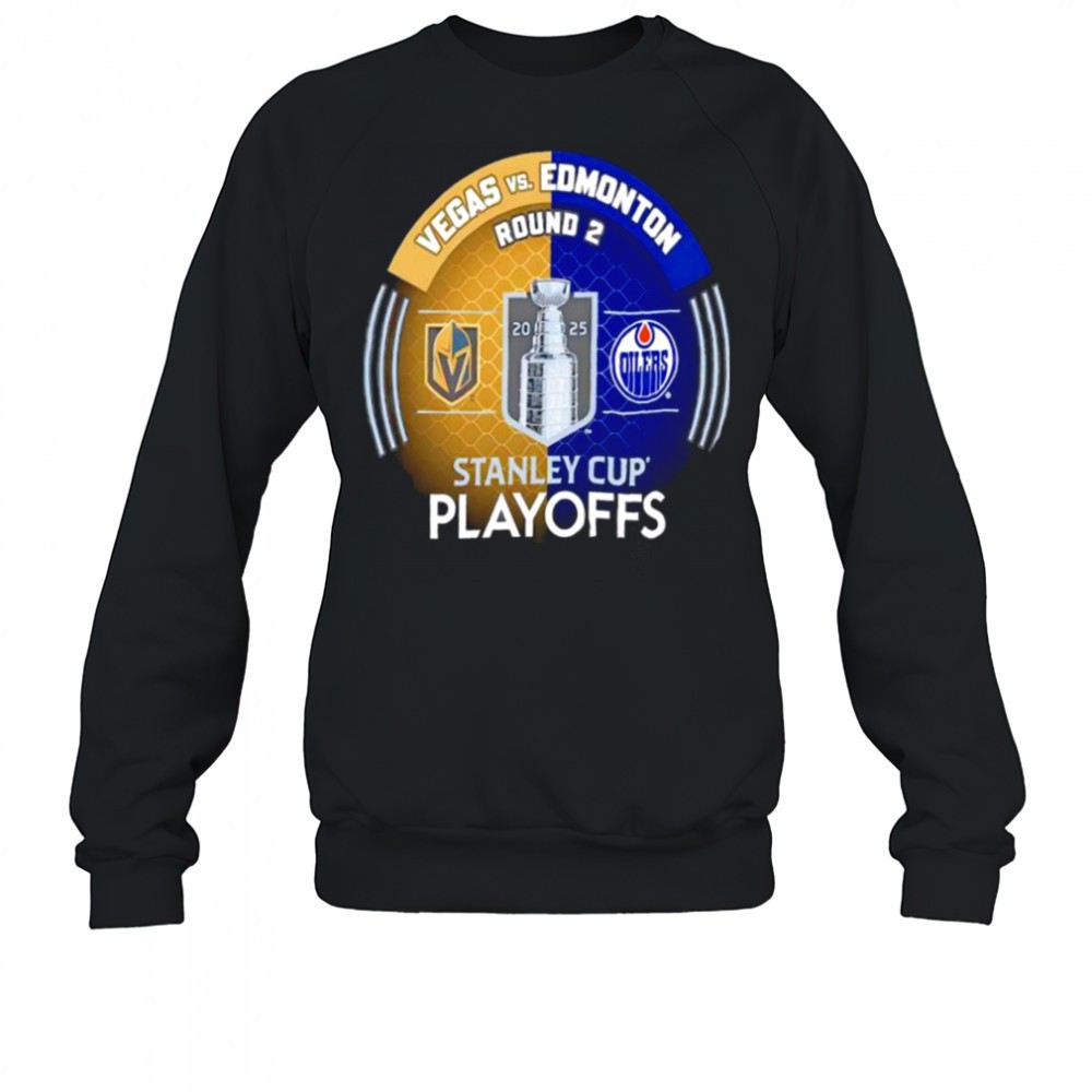 vegas-golden-knights-vs-edmonton-oilers-inglasco-2025-stanley-cup-playoffs-seco-q3sod3hf Vegas Golden Knights vs. Edmonton Oilers Inglasco 2025 Stanley Cup Playoffs Second Round Dueling Match Up Hockey shirt