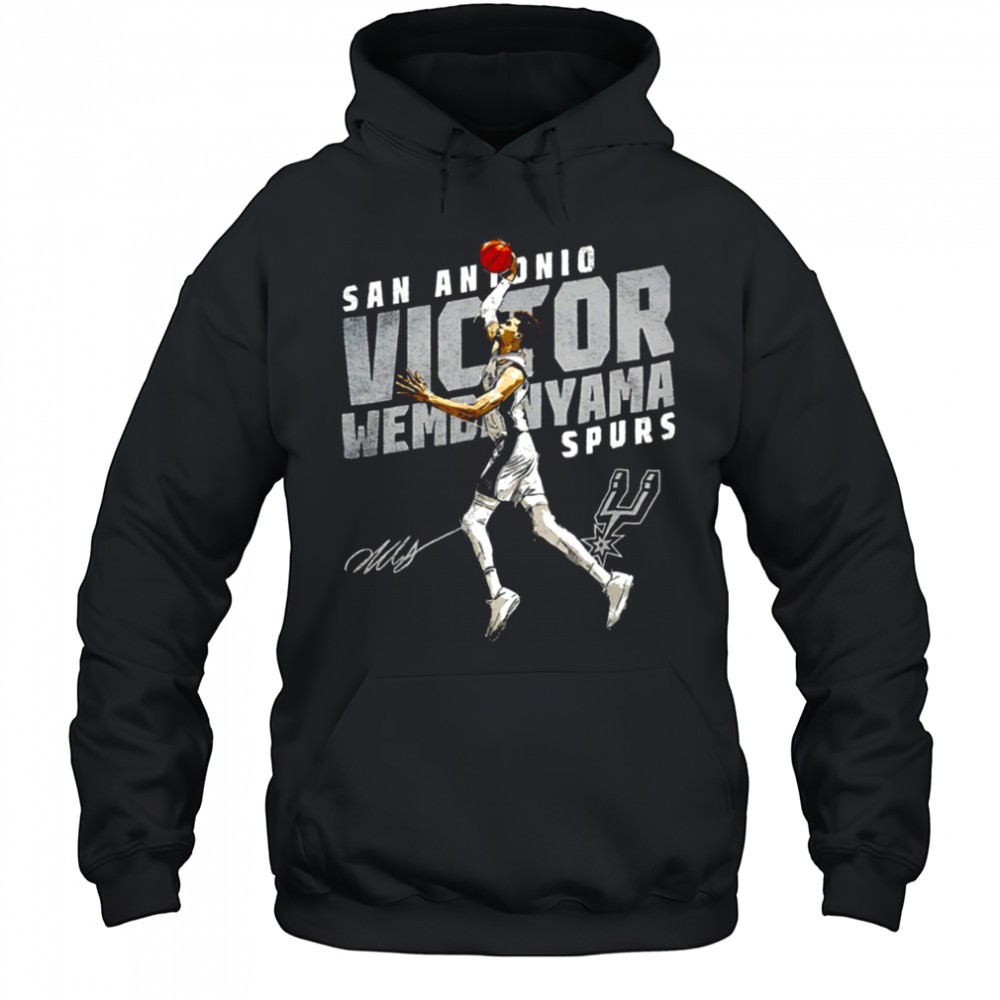 Victor Wembanyama San Antonio Spurs basketball player slant signature shirt