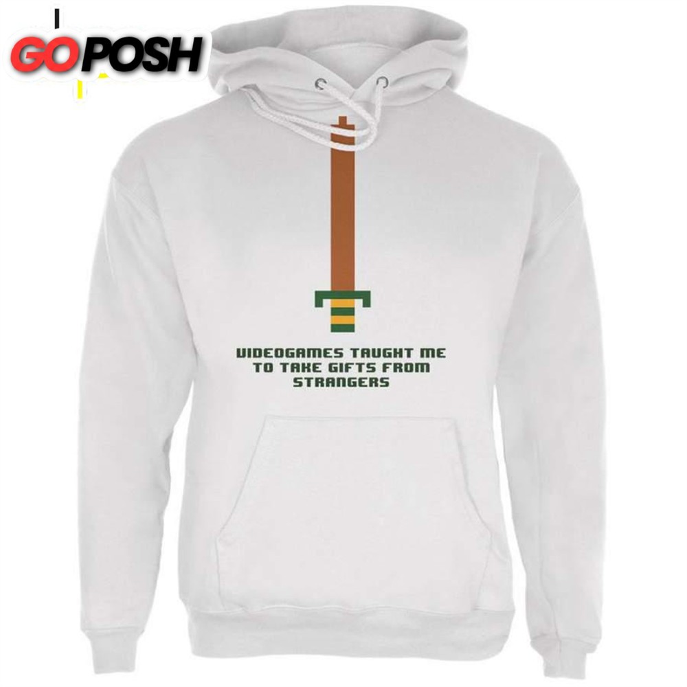 Video Games Gifts From Strangers White Adult Hoodie