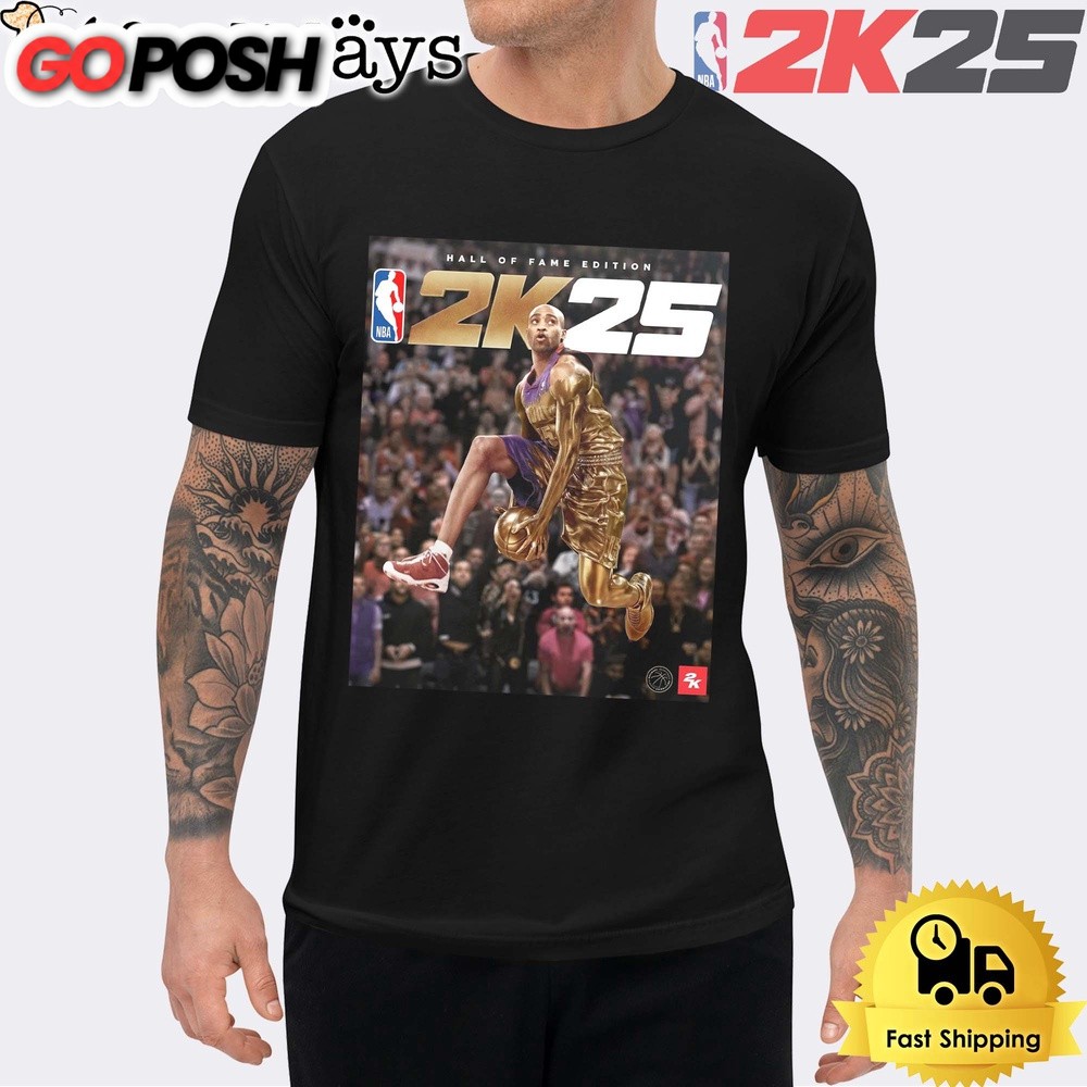 Vince Carter Is NBA 2K25 Officially Cover Hall Of Fame Edition Unisex T-Shirt