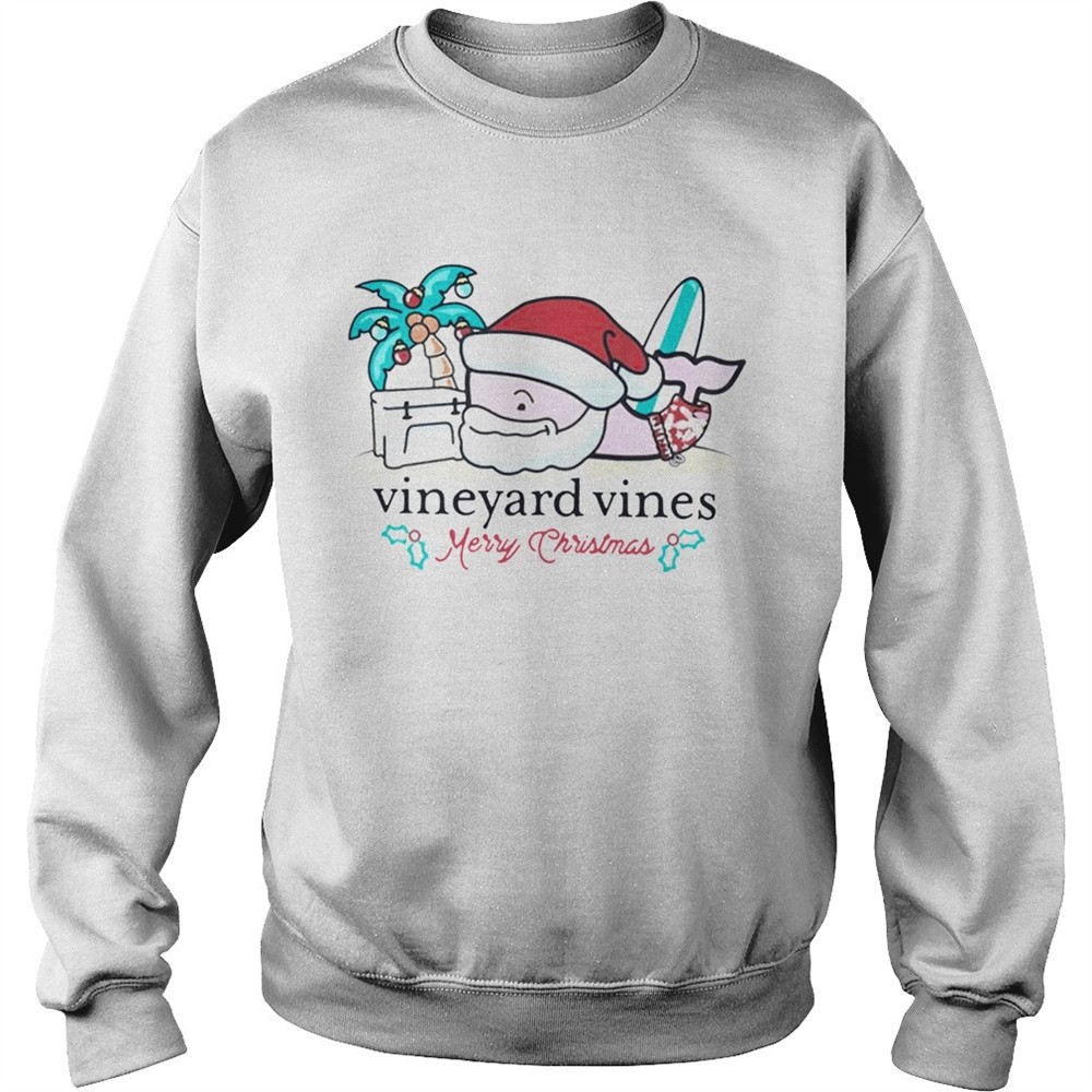 Vineyard Vines Surfside Santa Christmas T Shirt