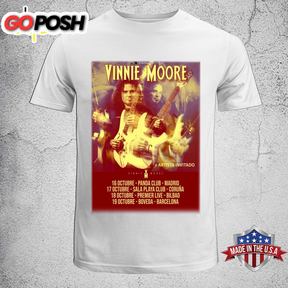 Vinnie Moore – Spanish Tour 2025 Unisex T-Shirt