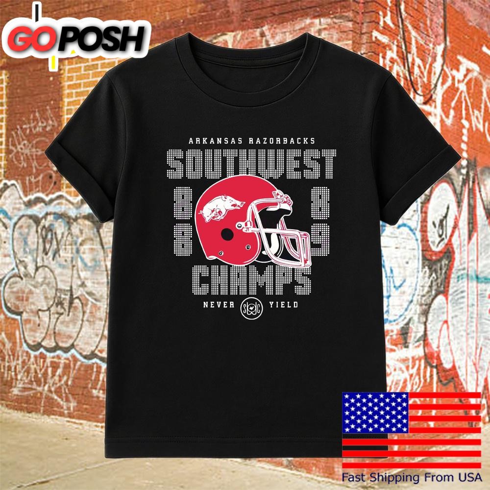 Vintage Arkansas Razorbacks College Football 1988 And 1989 Swc T-Shirt