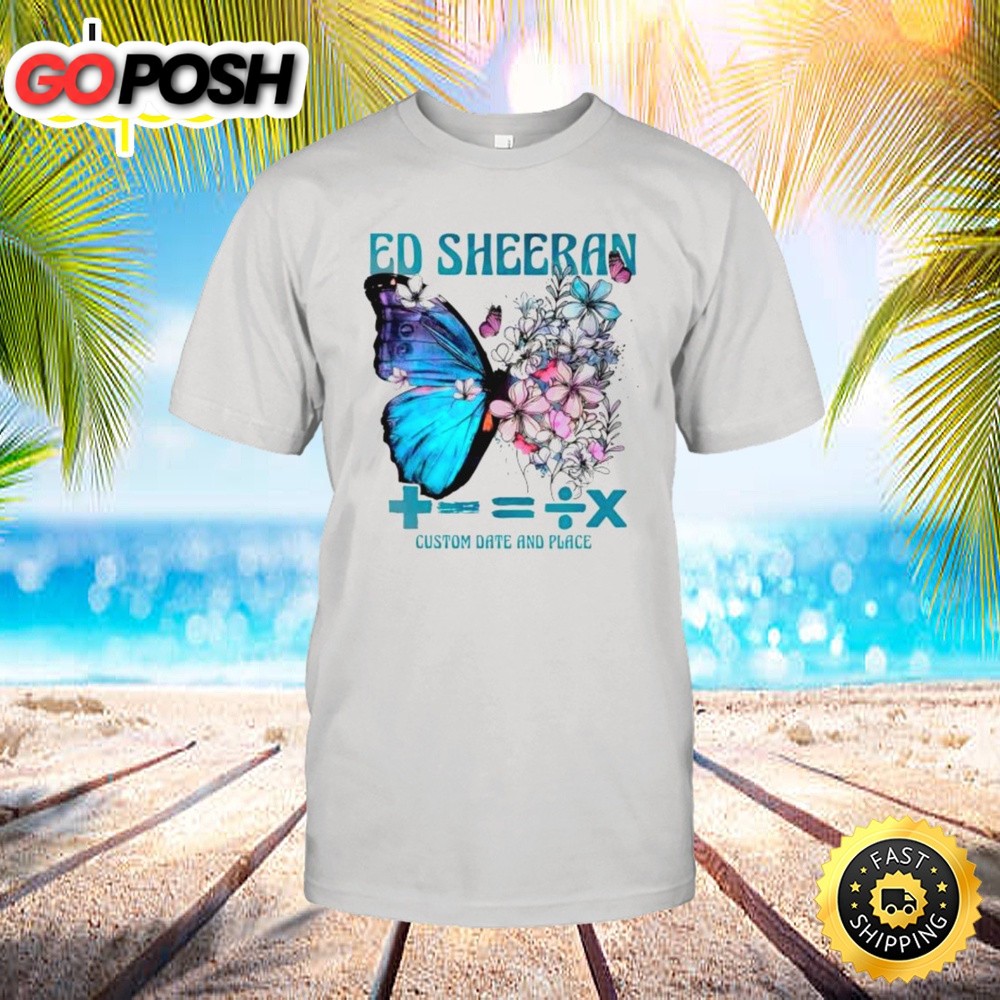 Vintage Butterfly Ed Tour 2025 Ran Mathematic Tour 2025 Shirt